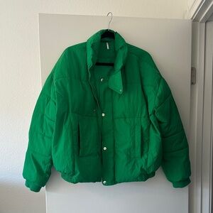 Free People Emerald Puffer Jacket